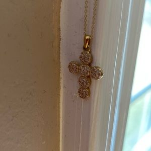 Ten Karat Gold Cross Necklace